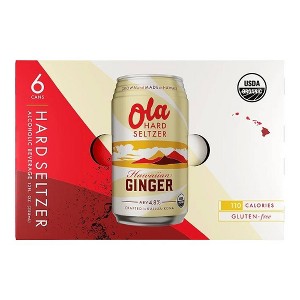 Ola Hawaiian Ginger Hard Seltzer - 6pk/12 fl oz Cans - 1 of 1