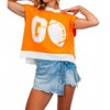 Women's Football Sequin Sweater Vest - Peach Love - 2 of 4