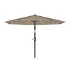 Patio Umbrella with Lights - 10 ft Outdoor Sun Shade Canopy with 32 Solar LEDs - UV 30+ Protection by Nature Spring - 3 of 4