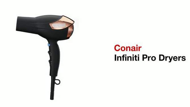 Conair InfinitiPro Mini AC Motor Travel Hair Dryer, 2 of 9, play video