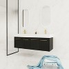 Vynxaria 60-Inch Wall-Mounted Bathroom Vanity with Thick Edged Double Resin Sink in KD-Package for Spacious Bathrooms - 2 of 4