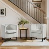 Yaheetech Set of 2 Barrel-Shaped Arm Chair for Living Room, Bedroom, Reception Room - 2 of 4