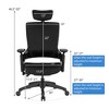Costway Executive Office Chair Adjustable Task Chair w/Sliding Seat & 3D Armrest - 3 of 4
