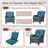 Gymojoy 22 in x 24 in Outdoor Chair Deep Seat Replacement Cushion - 3 of 4