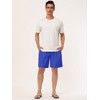Lars Amadeus Men's Solid Beach Shorts Drawstring Surfing Mesh Lining Swimwear Board Shorts - 3 of 4