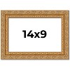 PosterPalooza | Photo Size Contemporary Gold Picture Frame - UV Acrylic, Foam Board Backing, Hanging Hardware - 2 of 4