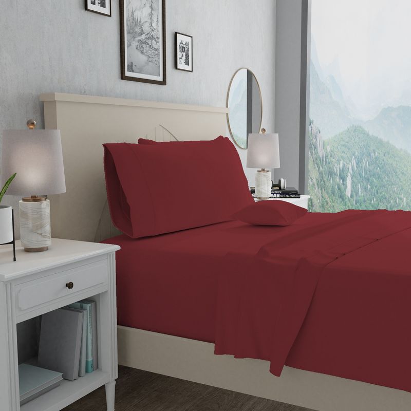 Purity Home 300TC Ultra-Soft & Silky Cotton-Rayon Sheet Set, 5 of 6
