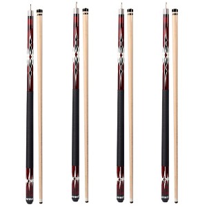 GSE Set of 4 Canadian Maple Hardwood Billiard Pool Cue Sticks, 58" 2-Piece Pool Cues for Commercial/Bar & House (18/19/20/21Ounce) - 1 of 1