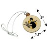 Bruce Lee Walk On Mini Small Tiny Wood Christmas Tree Holiday Ornament - 4 of 4
