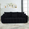 NicBex Couches for Living Room 39.7" Cloud Couch Teddy Upholstered 1 Seater Sofa Couch Modern Lounge Chair with 2 Throw Pillows for Apartment - 4 of 4
