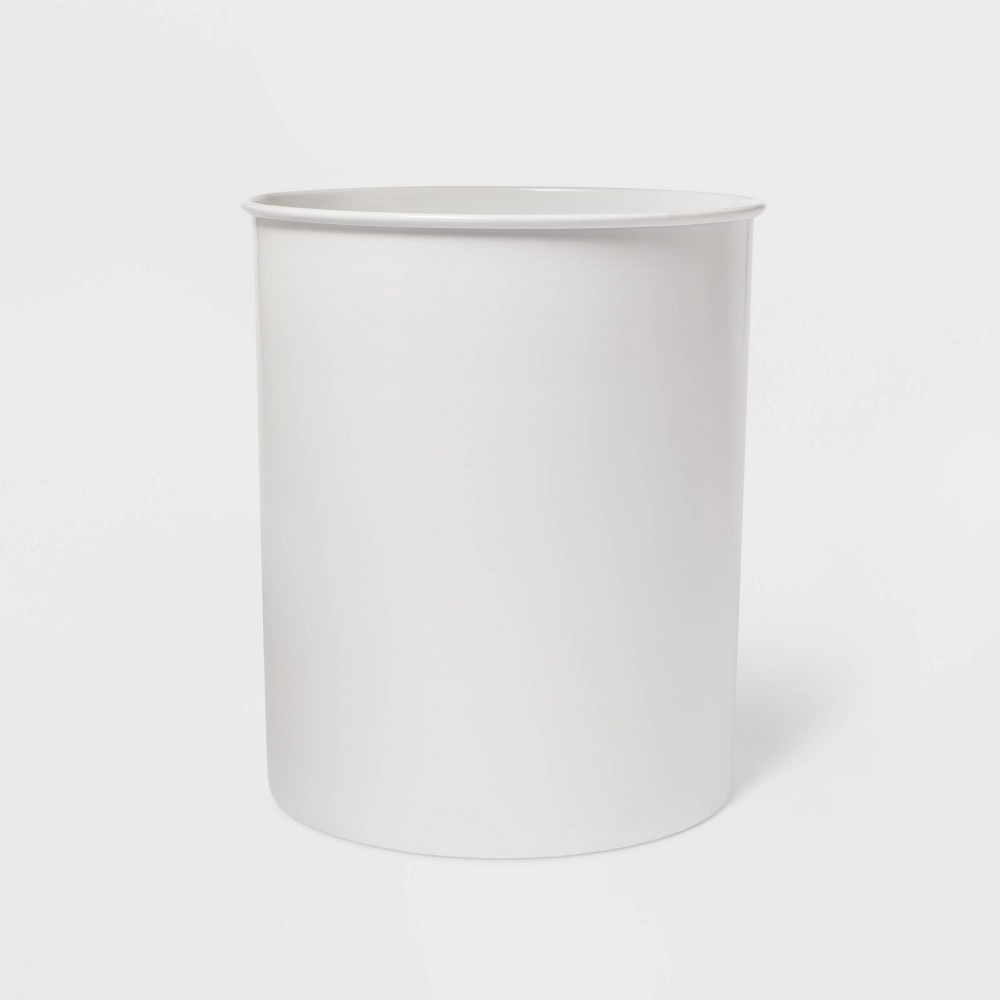 Photos - Waste Bin Solid Bathroom Wastebasket Can White - Threshold™