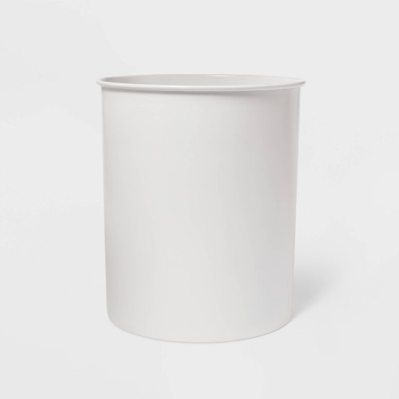 Solid Bathroom Wastebasket Can White - Threshold&#8482;, 1 of 5