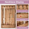 5-Layer Vintage Wooden Jewelry Box with Mirror & 4 Drawers, Torched Finish Organizer for Rings & Necklaces - 4 of 4
