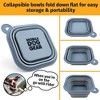 Mobile Dog Gear Small Collapsible Dog Water Bowls for Travel (Set of 2, 2 Cups Each) Portable Foldable Bowl for Feeding Pets- Great for Traveling - 4 of 4