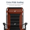 Best Choice Products Oversized Padded Zero Gravity Chair, Folding Outdoor Patio Recliner w/ Side Tray - 3 of 4