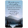 Dicksons Do Not Be Anxious - Philippians 4:6, Blue 3.8 x 2.5 Inch Laminated Cardstock Pocket Card Bookmark; Pack of 12 - 2 of 2