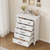 Garvee 5 Dresser for Bedroom, 41.3" Tall Drawer Dresser with Storage Freestanding, Wooden Closet Storage Chest for Living Room, Bedroom - 4 of 4