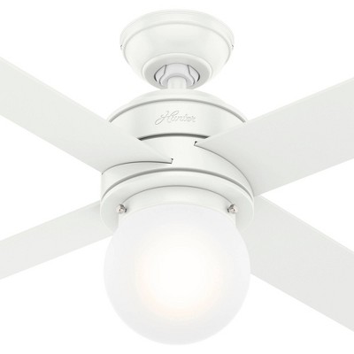 Hepburn 44" Matte White LED Chandelier Ceiling Fan with Remote