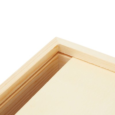 Set of 2 Unfinished Pine Wood Tissue Box Covers