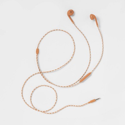 heyday™ Wired Earbuds - Rust Orange