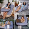 PharMeDoc Pregnancy Pillow, U-Shape Full Body Maternity Pillow, Jersey Cotton Cover - 4 of 4