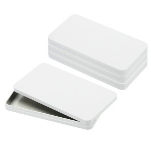 Unique Bargains Tinplate Money Ticket Credit Card Check Organizing Decorative Banks 6.7" x 3.5" 4 Pcs - 1 of 4