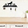 KTMBDW Key Holder for Wall, Key Hooks with 10 Hooks, Wall Mounted Key Holder for Hallway, Black - 3 of 4