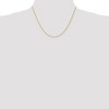 Black Bow Jewelry 1.2mm, 14k Yellow Gold, Solid Parisian Wheat Chain Necklace - 2 of 4