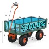 Acekool Heavy Duty Garden Cart Wagon, 500 lbs Capacity, Removable Sides, 10" Wheels, 180° Rotating Handle for Lawn, Yard, Outdoor Tasks - 2 of 4