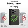Vena vArmor Rugged Case for Apple iPhone 13 Pro Military Grade Drop Protection with Belt Clip Holster Kickstand - Space Gray - 2 of 4