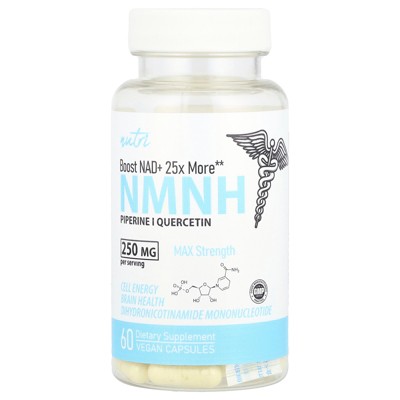 Nutri NMNH, Max Strength, 250 mg, 60 Vegan Capsule (125 mg per Capsule)