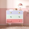 KTMBDW Kids 3 Drawer Dresser, Baby Nightstand for Bedroom, Storage Cabinet for Toddler Child for Living Room, Closet, Apartment - 4 of 4