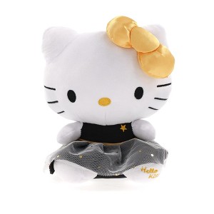 Fiesta Sanrio Hello Kitty Black & Gold Dress 9.5 Inch Collector Plush - 1 of 4