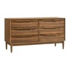 Armen Living,Artemio 6 Drawer Wood Dresser in Walnut Finish - 2 of 4