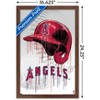 Trends International MLB Los Angeles Angels - Drip Helmet 22 Framed Wall Poster Prints - 3 of 4