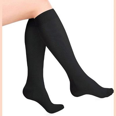 Heelbo - Comp Stockings 15-20mmHg-Black-2XL