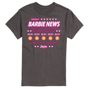 Men's - Barbie - Barbie Land New Weather Forecast Short Sleeve Graphic T-Shirt - 1 of 4