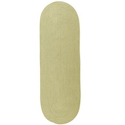 Colonial Mills Reversible Flat-Braid (Oval) Runner - Sprout Green 2'4"x8'