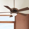 52" Minka Aire Country Cottage Indoor Ceiling Fan with LED Light Remote Control Oil Rubbed Bronze Maple Opal Glass for Living Room - 2 of 4