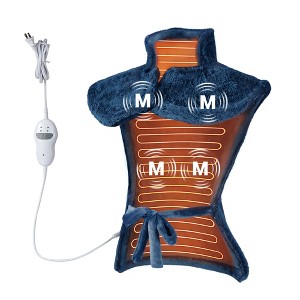 Coucheta Massaging Heating Pad, 24x35, for Neck, Shoulder & Back Pain Relief, 3 Heat Levels, 4 Massage Settings, 2H Auto Shut-Off, 4 Massage Motors - 1 of 4