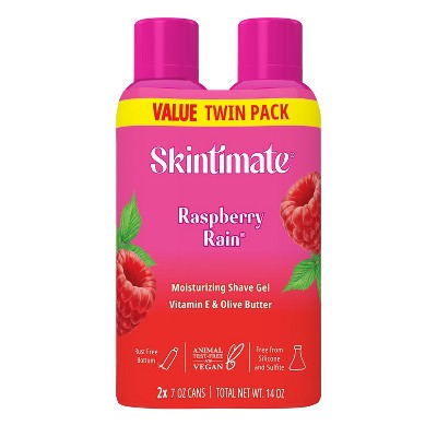 Skintimate Signature Scents Raspberry Rain Women's Shave Gel Twin Pack -  14oz : Target