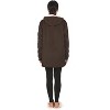 Memoi Women's Plush Lined Soft Velour Hooded Lounge Top - 3 of 4