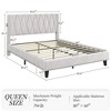 Yaheetech Upholstered Bed Frame with Built-In USB Ports - 3 of 4