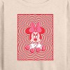Women's - Disney - Minnie Moouse Oops Lightweight French Terry Wide Neck Long Sleeve Shirt - 2 of 4