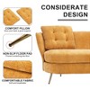 NicBex 64.2 Inch Polyester Loveseat Sofa,2-Seat Upholstered Sofa with Metal Legs  for Living Room,Small Space,Office,Apartment - 4 of 4