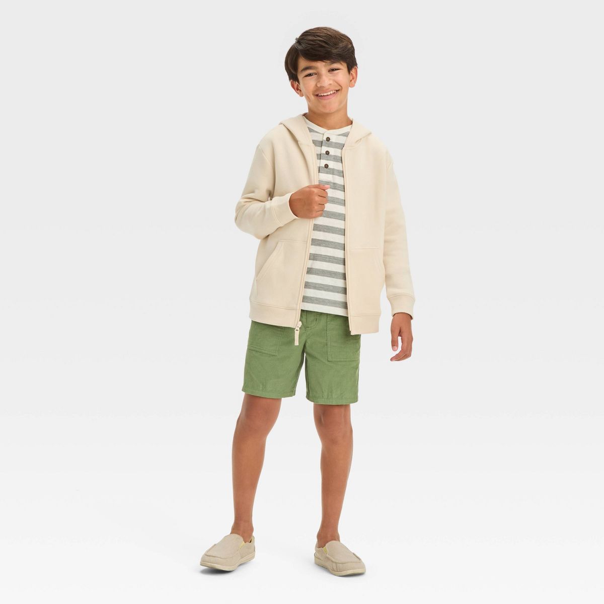 Boys' Fleece Zip-Up Sweatshirt - Cat & Jack™ - thumbnail 3