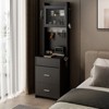 Karl Home Makeup Vanity Set with LED Lights and Power Outlets - 3 of 4
