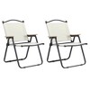 MAYEERTY Outdoor Set 3 Piece Folding Aluminum Table 2 Chairs Lightweight Brown Beige for Camping Beach - 4 of 4