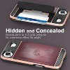 Vena vCommute For Apple iPhone 17 Air Case Wallet, Case with Stand Leather Card Holder [Military Grade Drop Protection], Red - 3 of 4