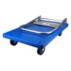 TOBILI Folding flatbed cart, trailer, handcart, small trolley, cargo handling cart, household lightweight hand-pulled cart, silent and portable - 2 of 4